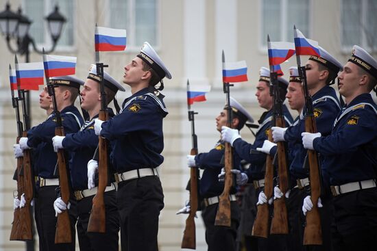 Nakhimov naval cadets in Sevastopol join Yunarmia military patriotic movement
