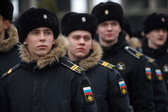 Nakhimov naval cadets in Sevastopol join Yunarmia military patriotic movement