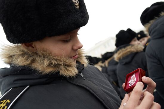 Nakhimov naval cadets in Sevastopol join Yunarmia military patriotic movement