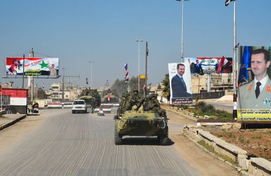 Russian Army's International Anti-mine Center military engineers return from Aleppo