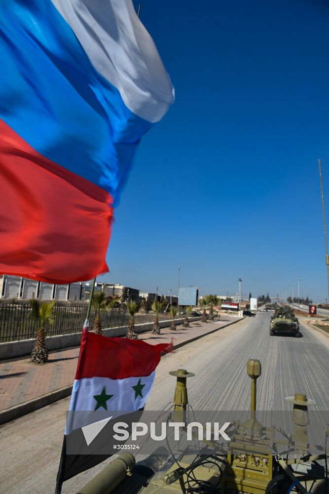 Russian Army's International Anti-mine Center military engineers return from Aleppo