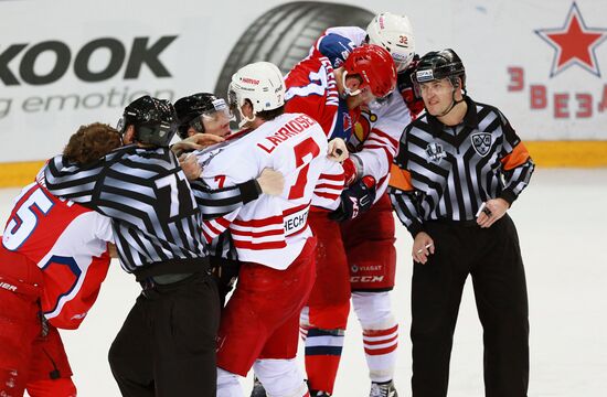 Kontinental Hockey League. CSKA vs. Jokerit