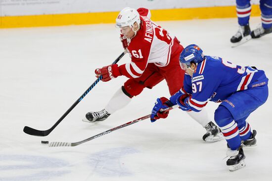 Kontinental Hockey League. CSKA vs. Vityaz