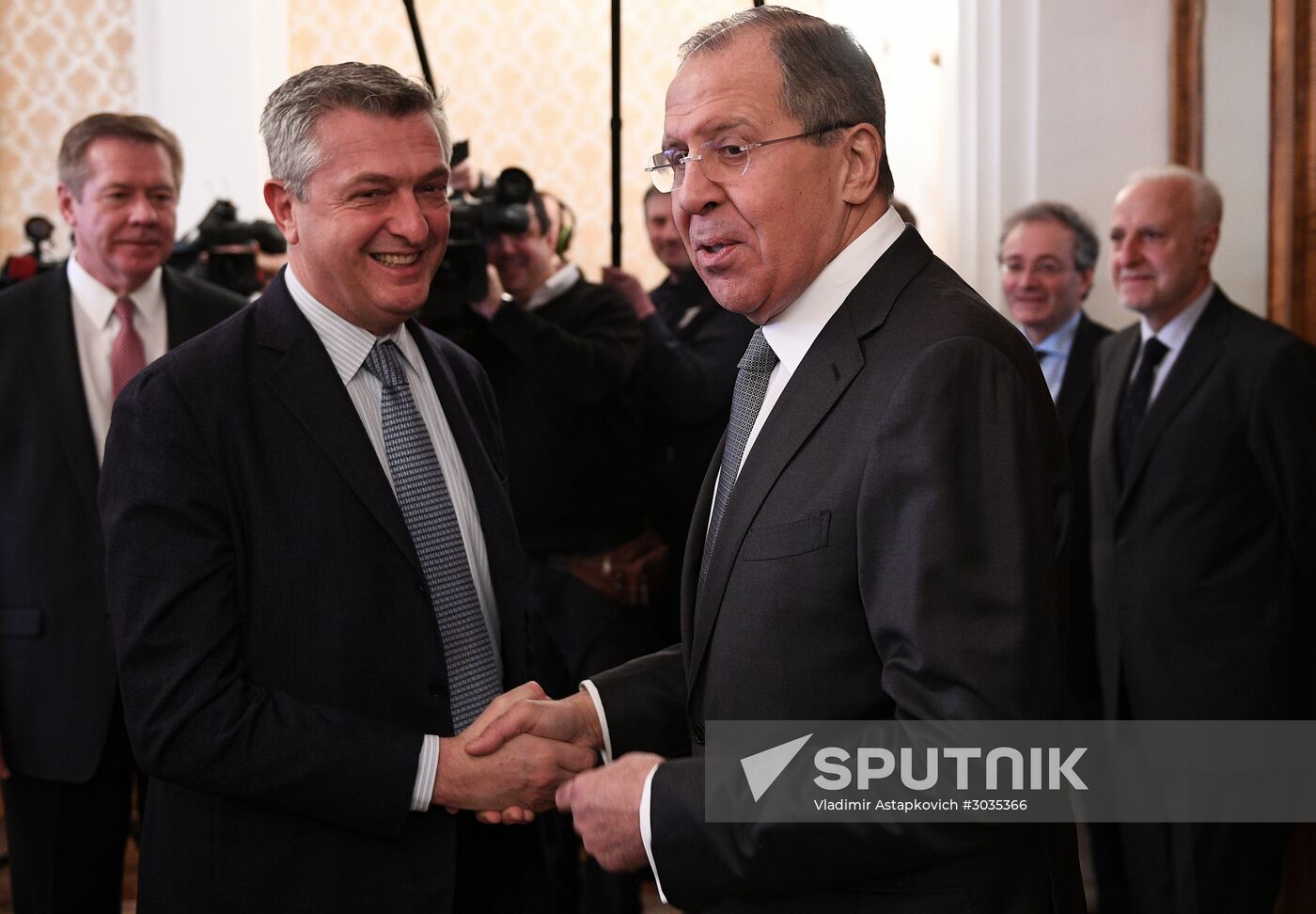 Sergei Lavrov meets with UN High Commissioner for Refugees Filippo Grandi