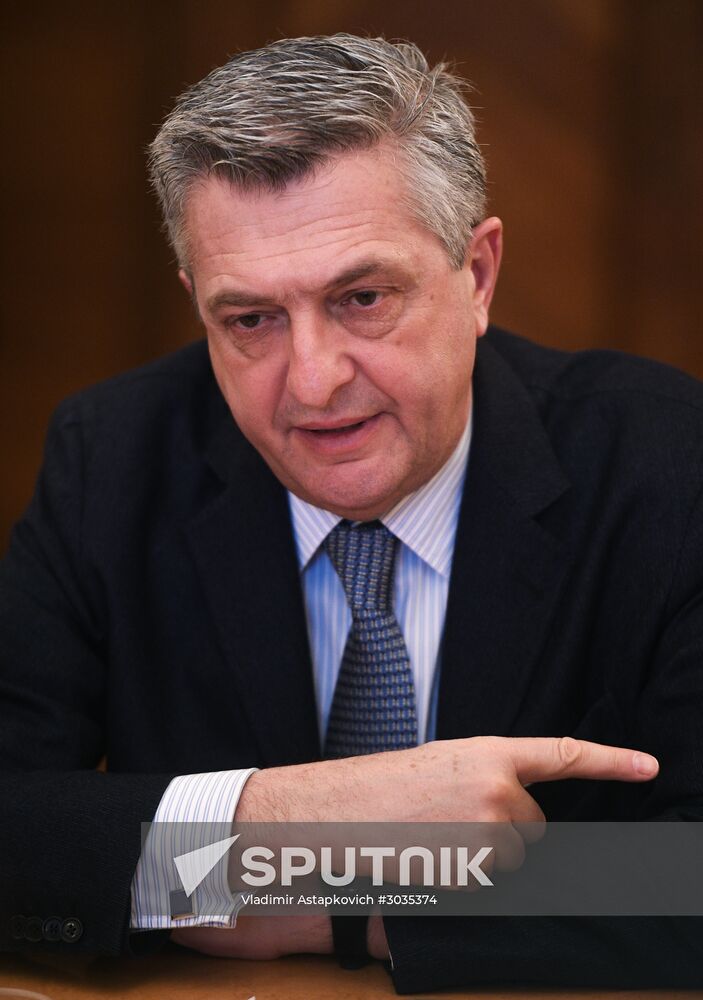 Sergei Lavrov meets with UN High Commissioner for Refugees Filippo Grandi