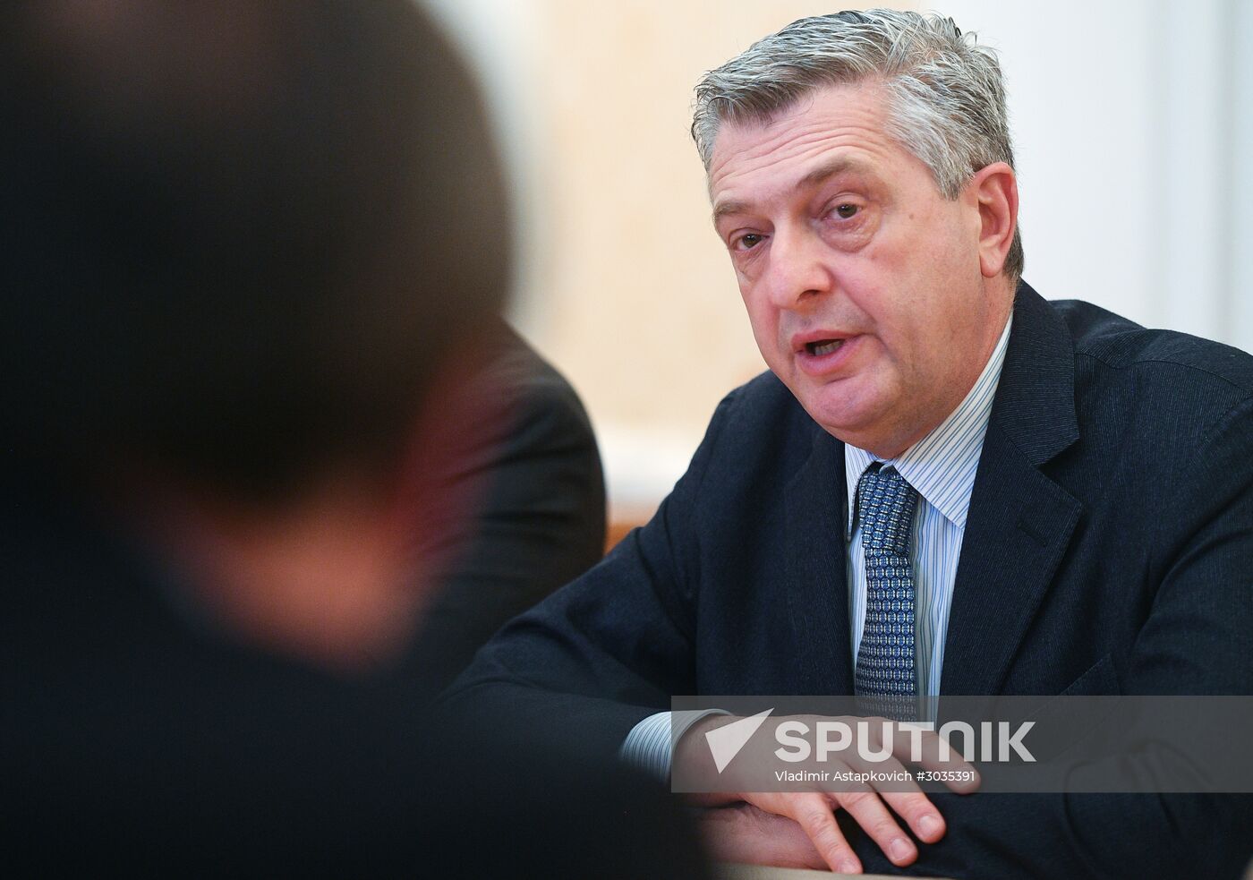 Sergei Lavrov meets with UN High Commissioner for Refugees Filippo Grandi