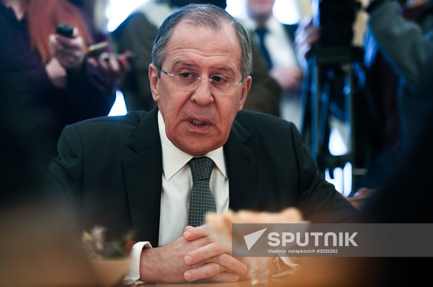 Sergei Lavrov meets with UN High Commissioner for Refugees Filippo Grandi