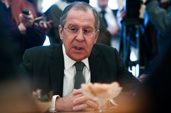 Sergei Lavrov meets with UN High Commissioner for Refugees Filippo Grandi