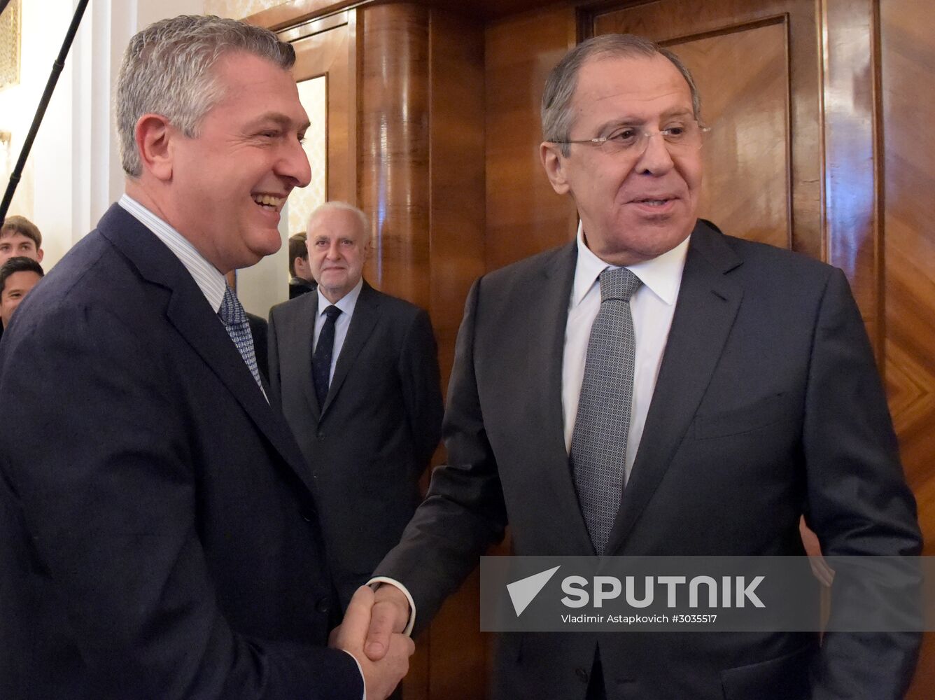 Russian Foreign Minister Sergei Lavrov's meeting with UN High Commissioner for Refugees Filippo Grandi