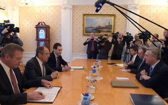 Russian Foreign Minister Sergei Lavrov's meeting with UN High Commissioner for Refugees Filippo Grandi