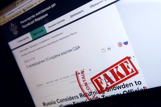 Presentation of Russian Foreign Affairs Ministry's "antifake" project