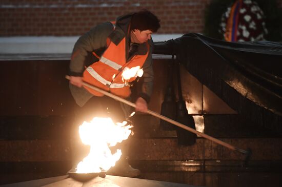 Preventive measures taken regarding Eternal Flame in Alexander Garden