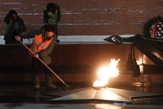 Preventive measures taken regarding Eternal Flame in Alexander Garden