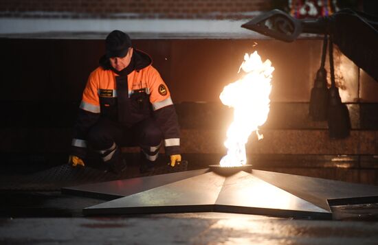 Preventive measures taken regarding Eternal Flame in Alexander Garden