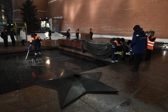 Preventive measures taken regarding Eternal Flame in Alexander Garden