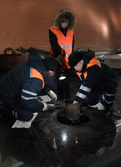 Preventive measures taken regarding Eternal Flame in Alexander Garden