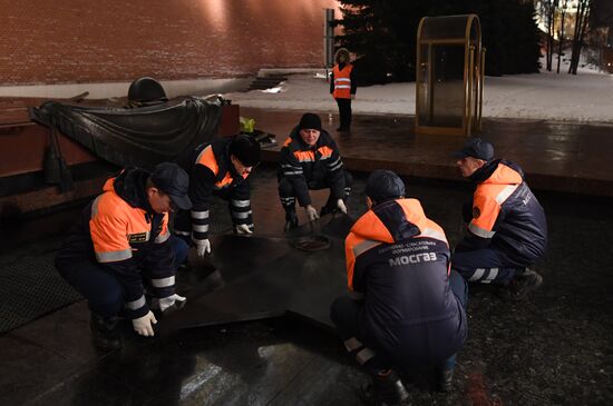 Preventive measures taken regarding Eternal Flame in Alexander Garden