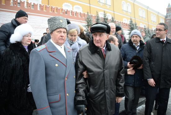Wreath-laying ceremony at the Tomb of the Unknown Soldier on the Defender of the Fatherland Day