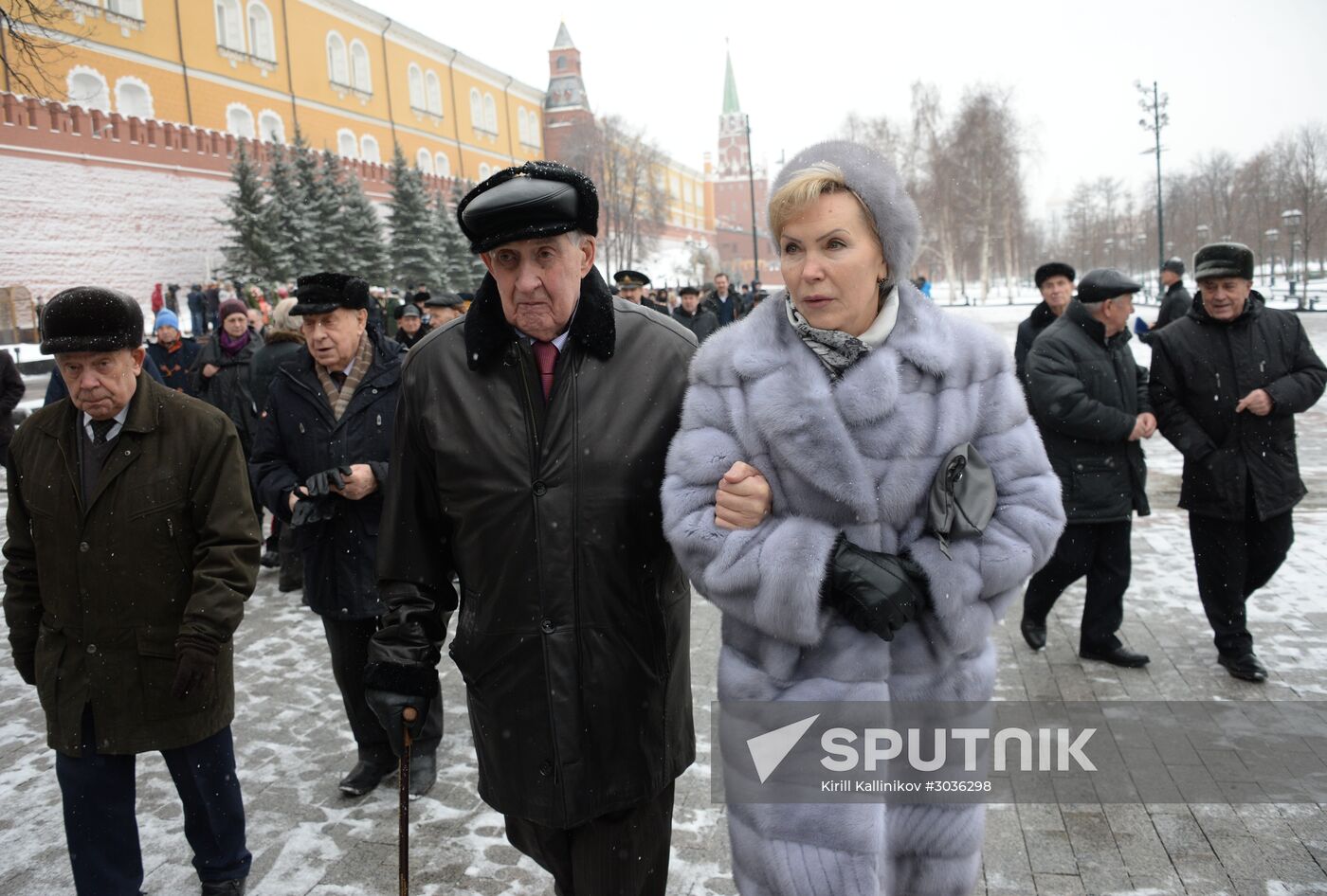 Wreath-laying ceremony at the Tomb of the Unknown Soldier on the Defender of the Fatherland Day
