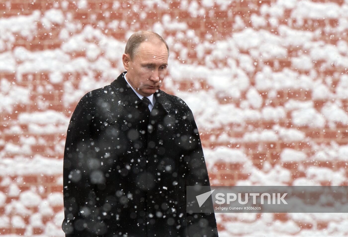 Wreath-laying ceremony at the Tomb of the Unknown Soldier on the Defender of the Fatherland Day