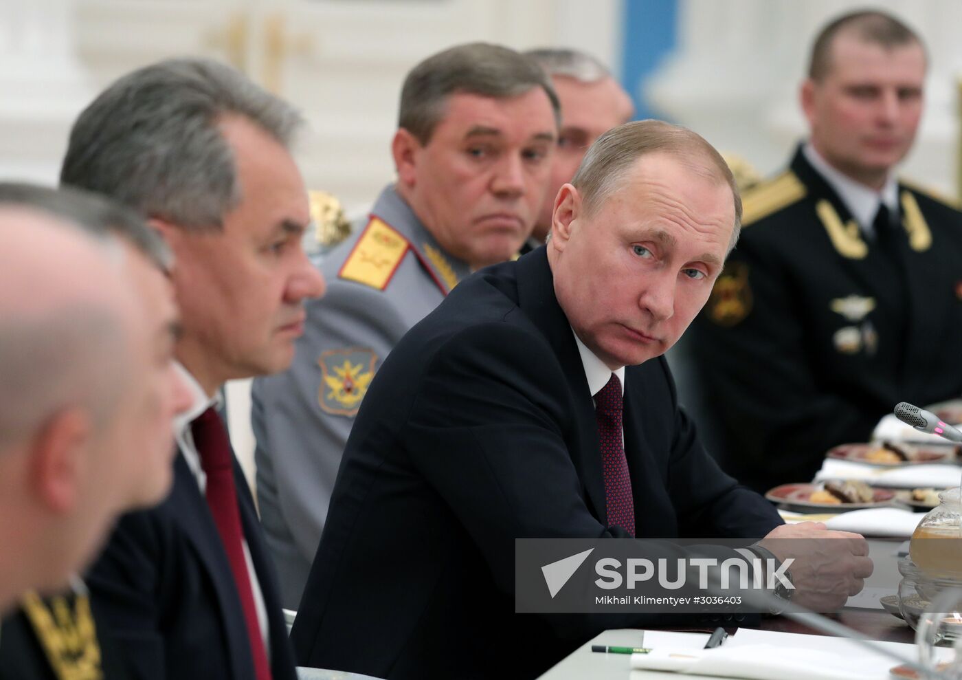 President Putin meets with Northern Fleet officers