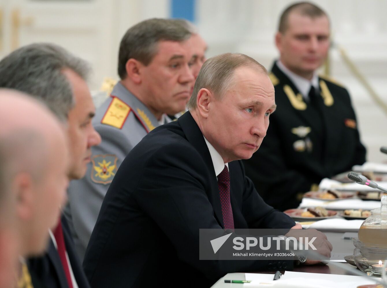 President Putin meets with Northern Fleet officers