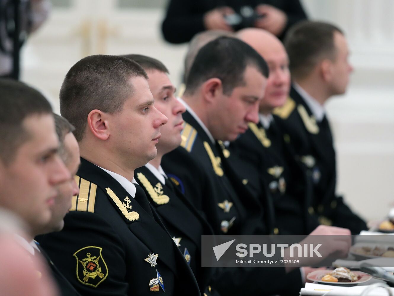 President Putin meets with Northern Fleet officers