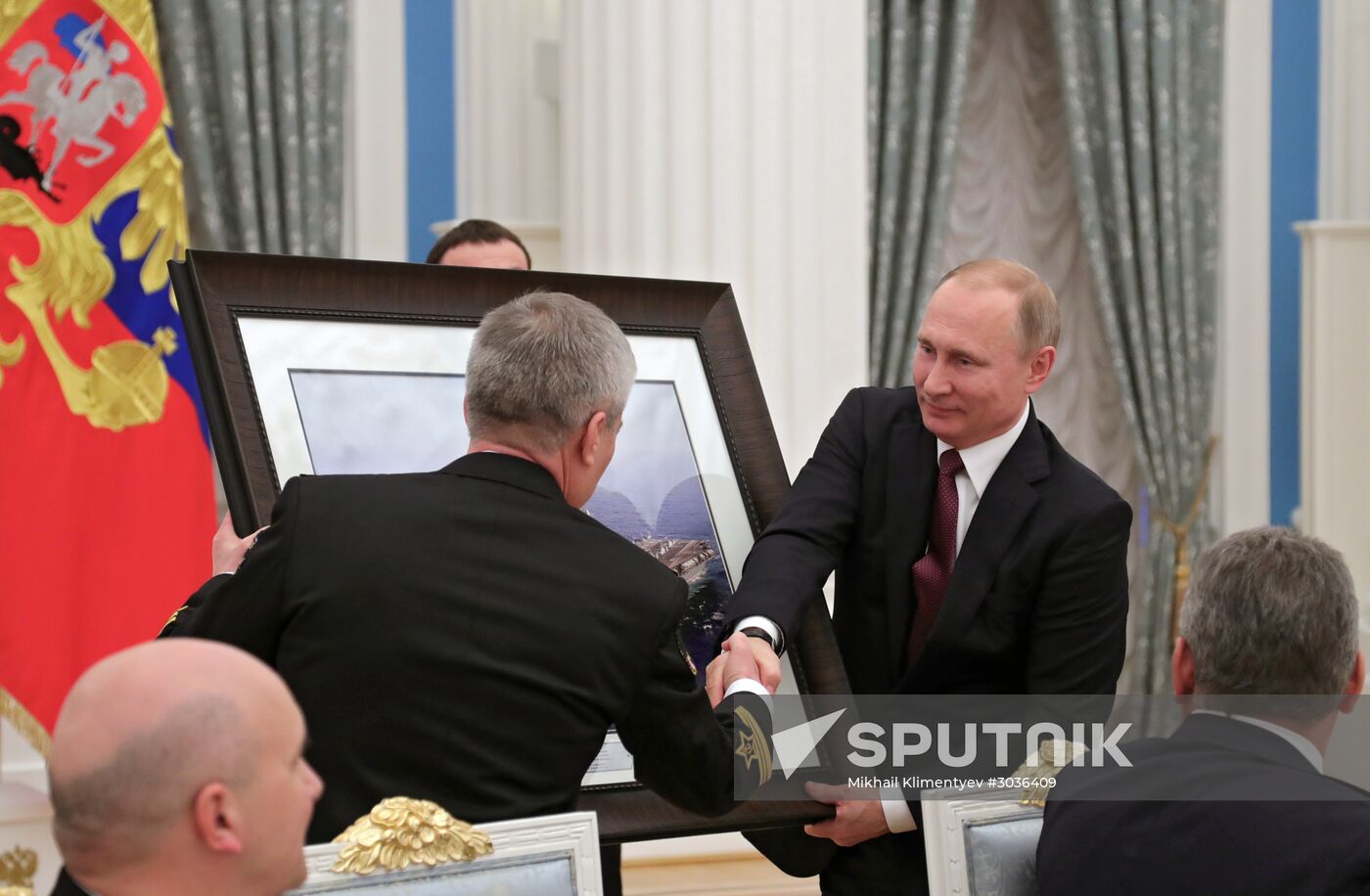 President Putin meets with Northern Fleet officers