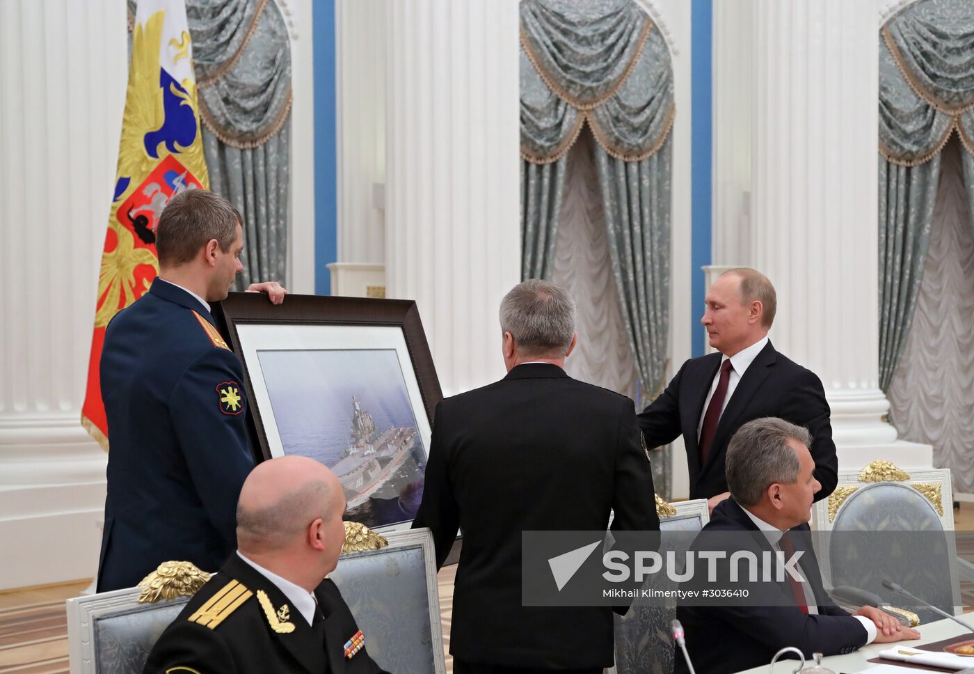 President Putin meets with Northern Fleet officers