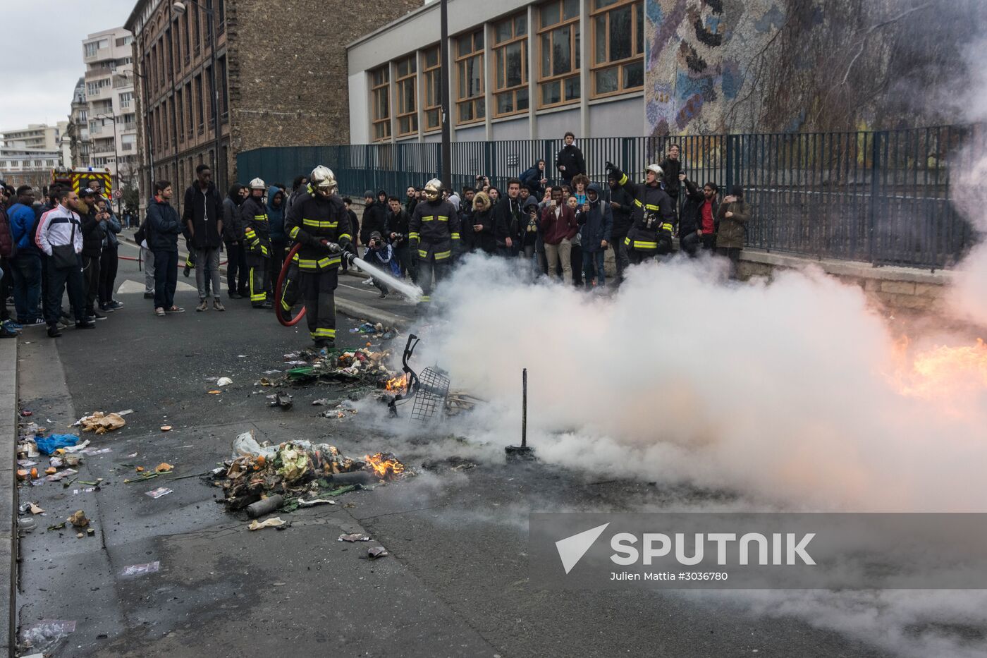 Protesters clash with police over violence against immigrants