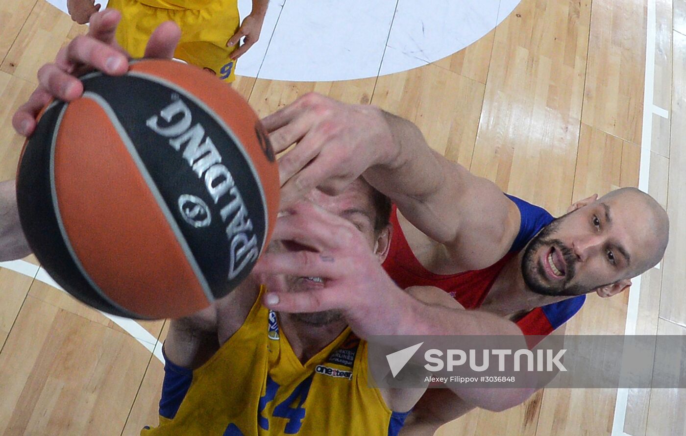 Euroleague Basketball. CSKA vs. Maccabi
