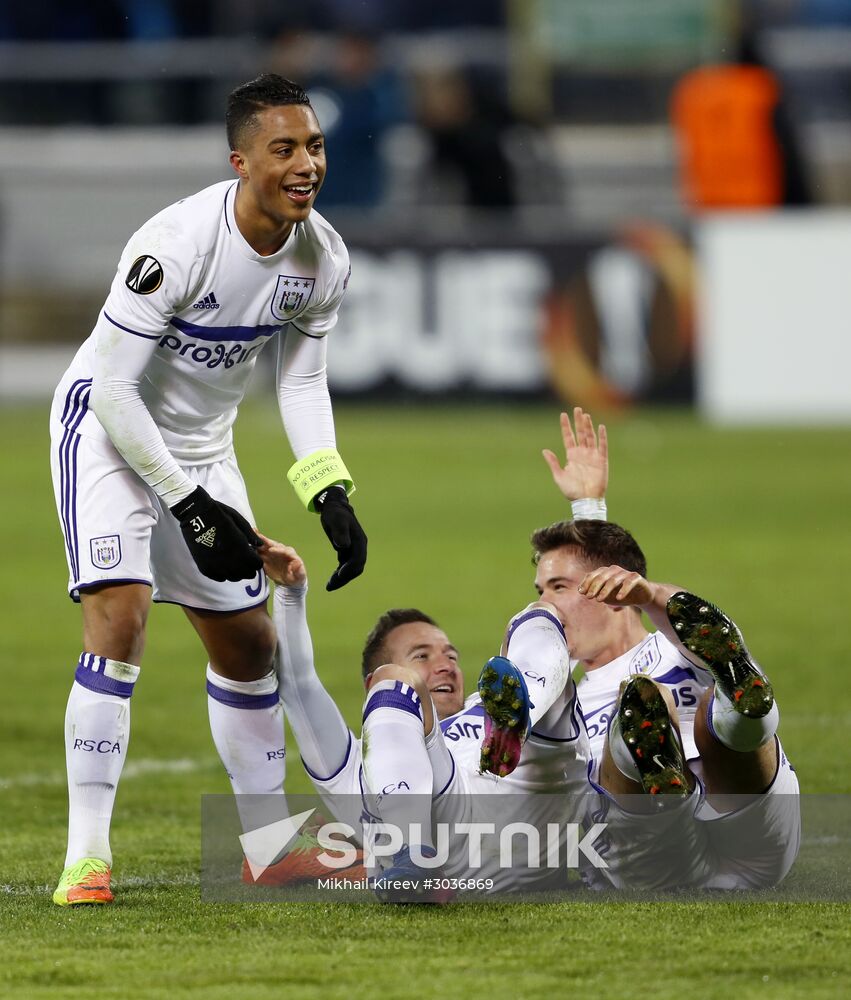 UEFA Europa League. Zenit vs. Anderlecht