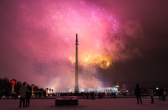 Defender of the Fatherland Day fireworks