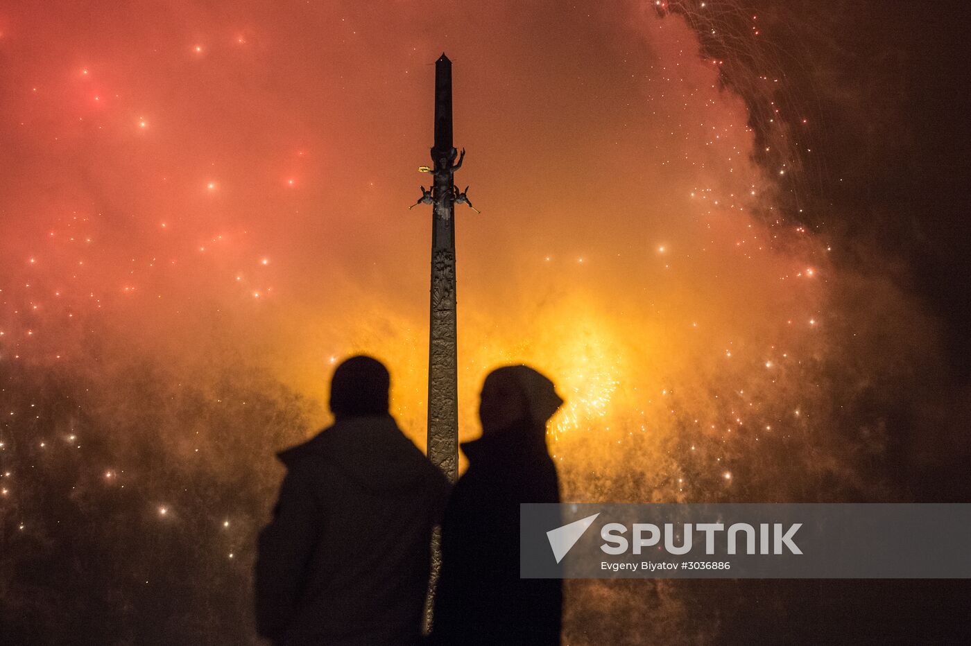 Defender of the Fatherland Day fireworks