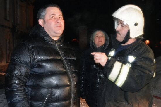 Children's hospital catches fire in Tver