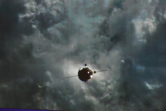 Progress MS-05 cargo spacecraft docking with ISS