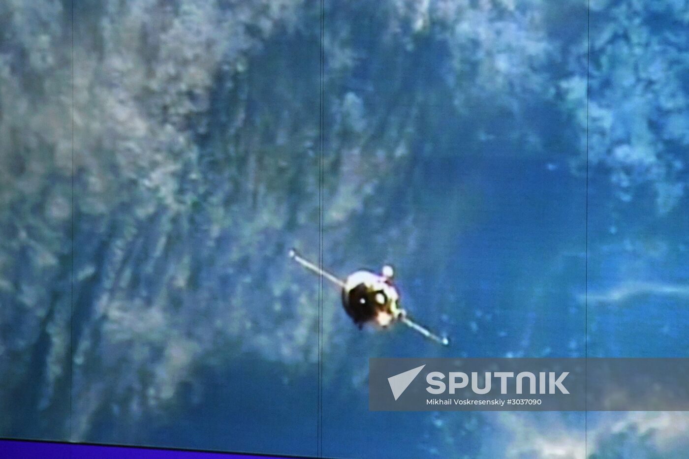 Progress MS-05 cargo spacecraft docking with ISS