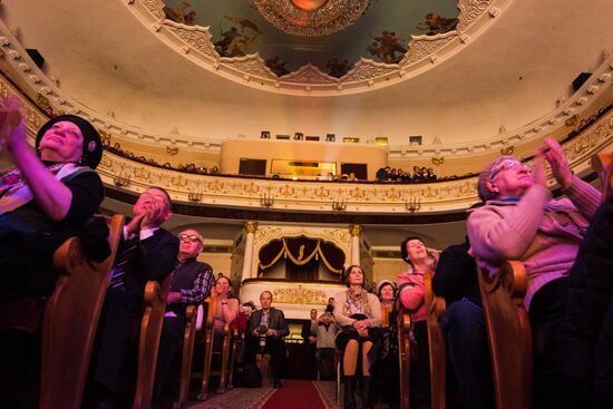 Song and Dance Ensemble of the Black Sea Fleet performs in Bishkek