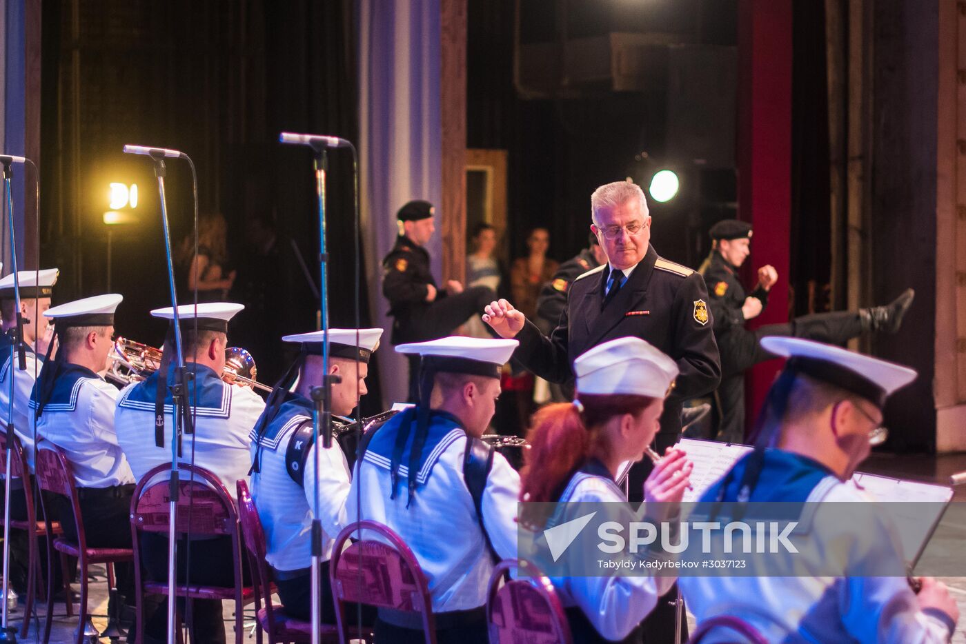 Song and Dance Ensemble of the Black Sea Fleet performs in Bishkek
