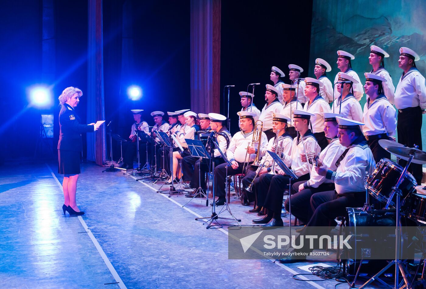 Song and Dance Ensemble of the Black Sea Fleet performs in Bishkek