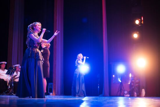 Song and Dance Ensemble of the Black Sea Fleet performs in Bishkek