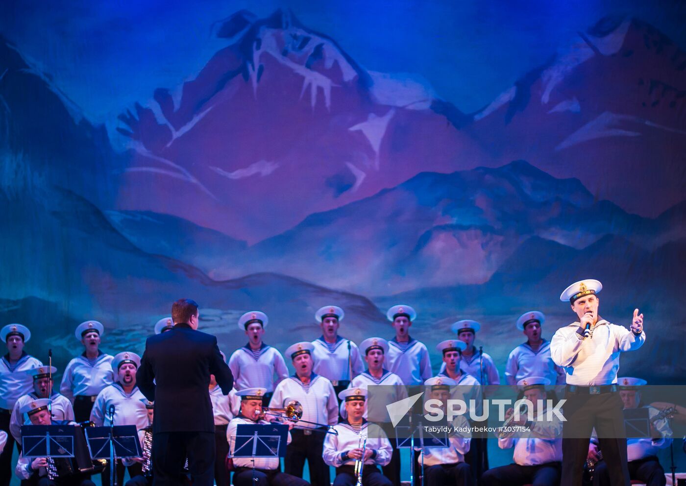 Song and Dance Ensemble of the Black Sea Fleet performs in Bishkek