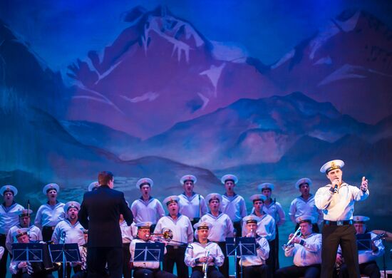 Song and Dance Ensemble of the Black Sea Fleet performs in Bishkek