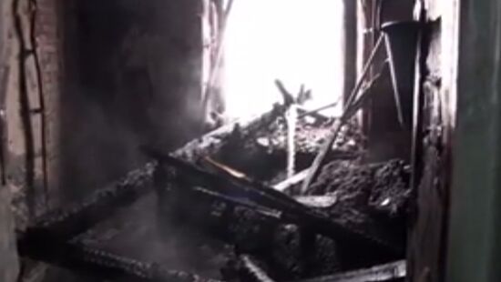 Children's hospital catches fire in Tver