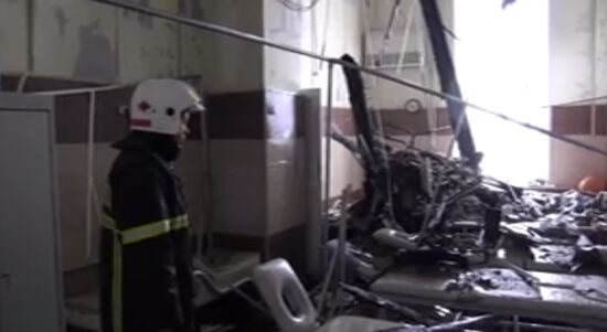 Children's hospital catches fire in Tver