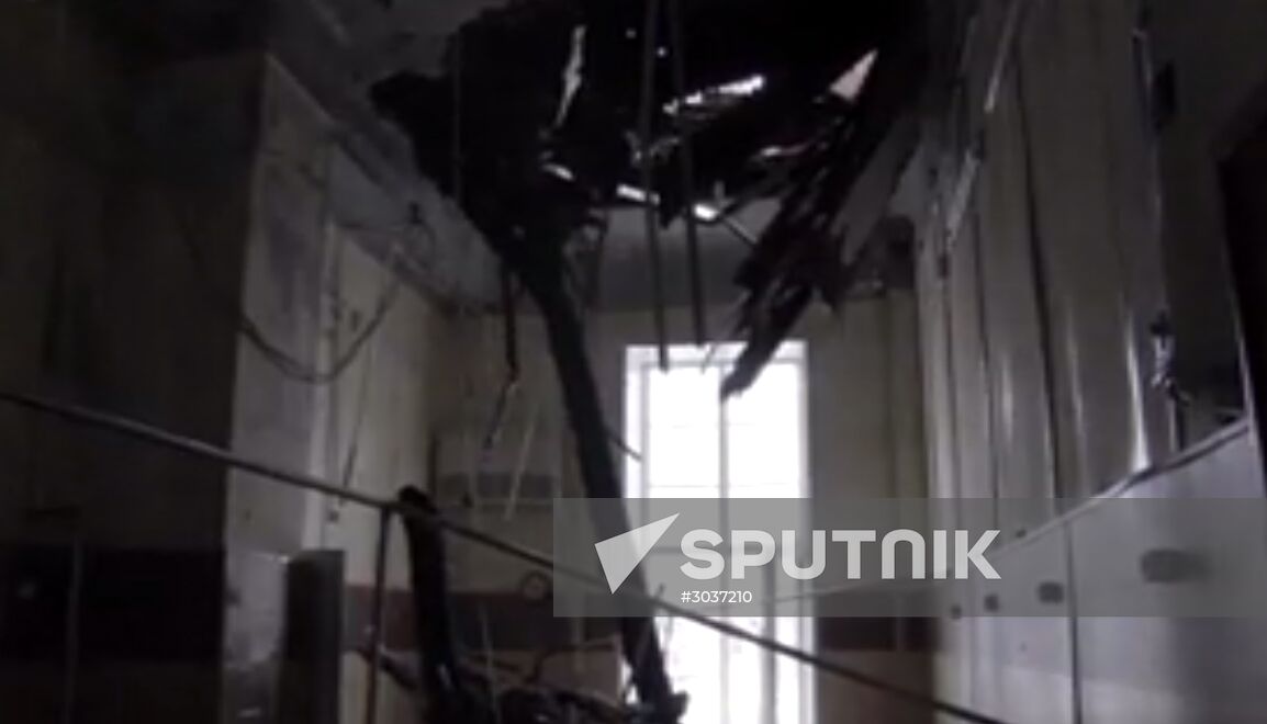Children's hospital catches fire in Tver