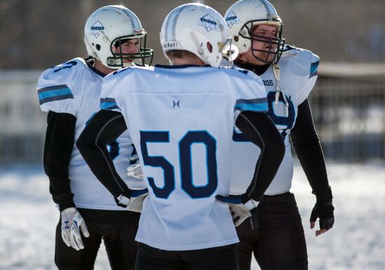 Snow Bowl American snow football tournament in Petrozavodsk