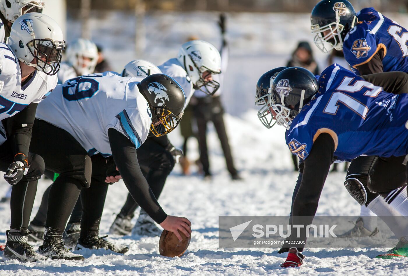 Snow Bowl American snow football tournament in Petrozavodsk