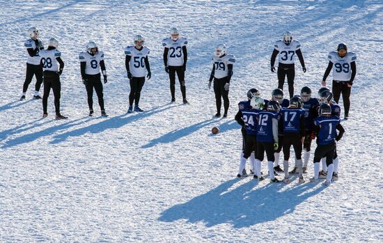 Snow Bowl American snow football tournament in Petrozavodsk