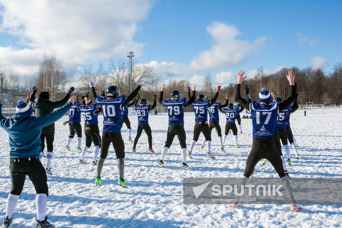 Snow Bowl American snow football tournament in Petrozavodsk